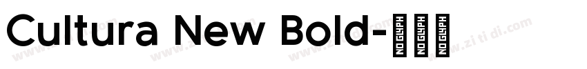 Cultura New Bold字体转换